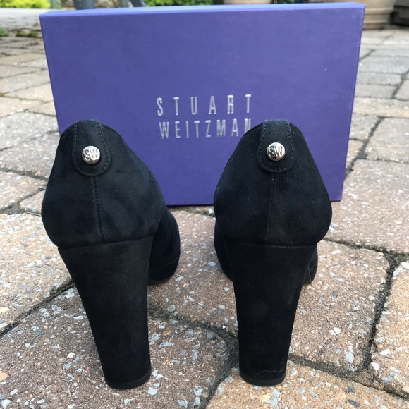 Stuart Weitzman Logopower Suede Platform Pump - Picture 8 of 8